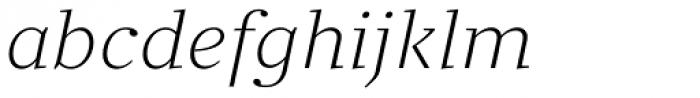 Clara Serif Light Italic