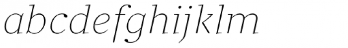 Clara Serif Thin Italic