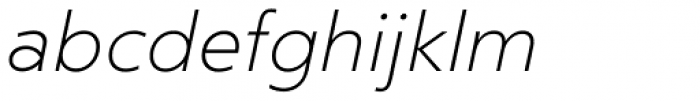 Clear Sans ExtraThin Italic