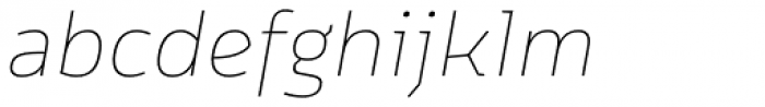 Cline Sans Thin Italic