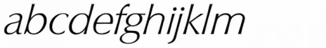 Columbia Serial ExtraLight Italic