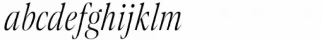 Contane Condensed Extralight Italic