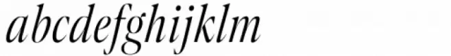 Contane Condensed Light Italic