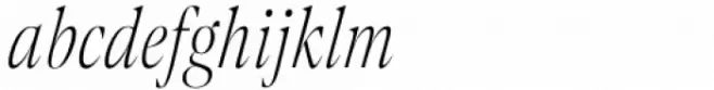 Contane Condensed Thin Italic
