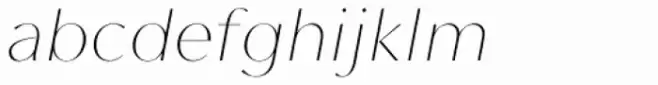 Contax Sans 26 UltraThin Italic