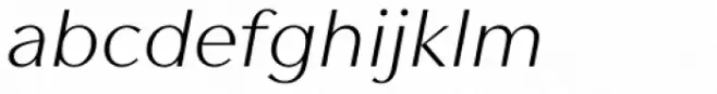 Contax Sans 46 Light Italic