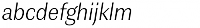 Contemporary Sans Extralight Italic