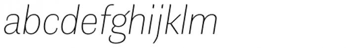 Contemporary Sans Thin Italic