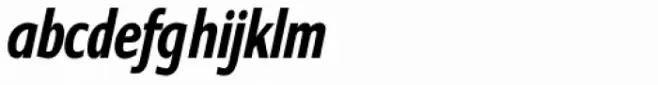 Contra Condensed Bold Italic