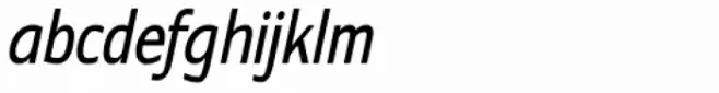 Contra Condensed Book Italic