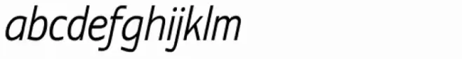 Contra Condensed Light Italic