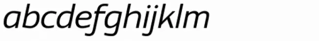 Contra Sans Book Italic