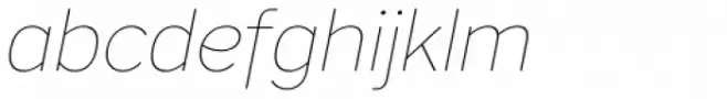 Core Sans AR 15 Thin Italic