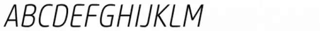 Core Sans M SC 27 Cn ExtraLight Italic
