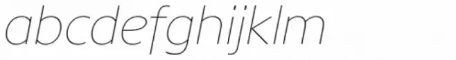 Core Sans N 15 Thin Italic