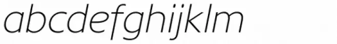 Core Sans N 25 ExtraLight Italic
