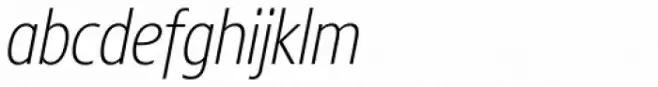 Core Sans N 27 Cn ExtraLight Italic