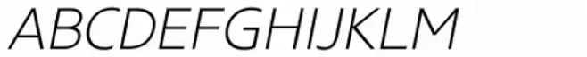 Core Sans N SC 25 ExtraLight Italic