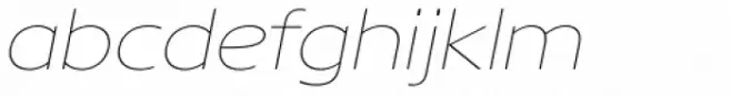 Core Sans NR 13 Ext Thin Italic