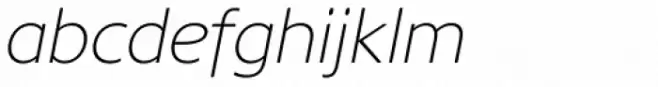 Core Sans NR 25 ExtraLight Italic