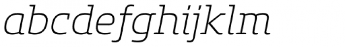 Core Slab M 25 ExtraLight Italic
