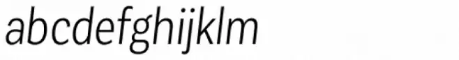 Corporative Sans Condensed Book Italic