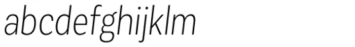 Corporative Sans Condensed Light Italic