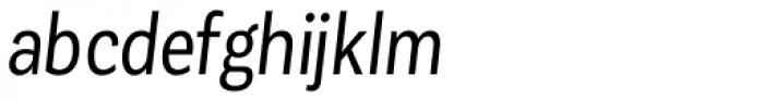 Corporative Sans Condensed Regular Italic