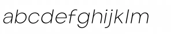 Cottorway Pro Extra Light Italic