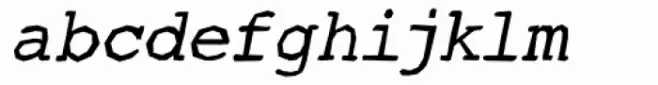 Courier Ragged Bold Oblique