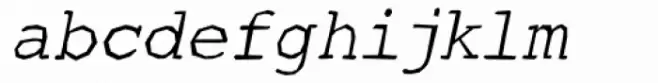 Courier Ragged Lite Oblique