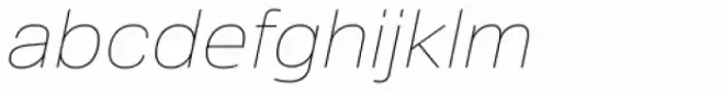 Crique Grotesk Display UltraLight Italic