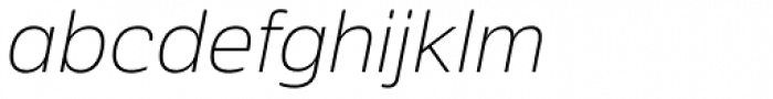 Crique Grotesk Thin Italic