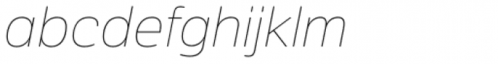 Crique Grotesk UltraLight Italic