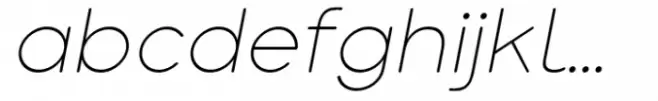 Crox Rounded Thin Italic