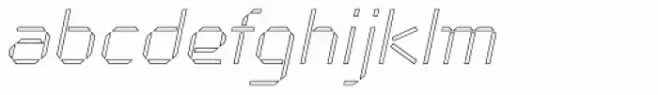 Cut Sans Serif Outline Oblique