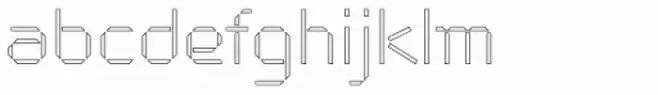 Cut Sans Serif Outline