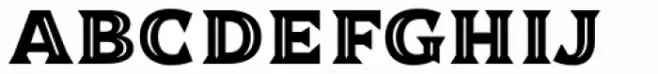Dallas Print Shop Serif Inline