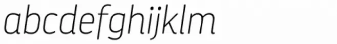 Darwin Pro Rounded Thin Italic