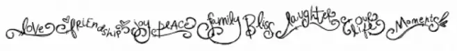 DB Frilly Words