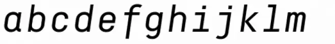 Decima Mono Cyr Italic
