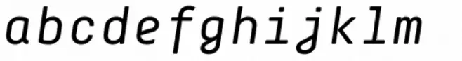 Decima Mono Pro Italic