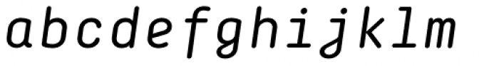 Decima Mono Round Italic