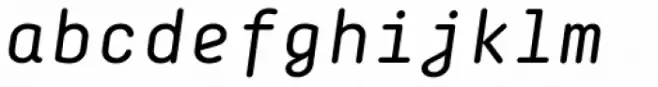 Decima Mono Round Italic