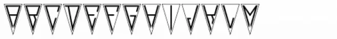 Deco Pennant Initials JNL