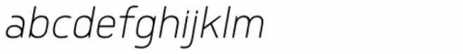 Delm ExtraLight Italic