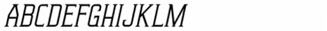 Delmonico Short Caps Italic
