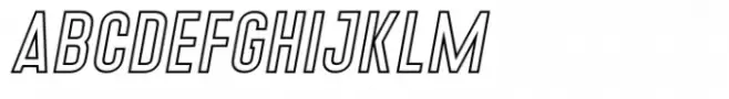 Denso Outline Italic