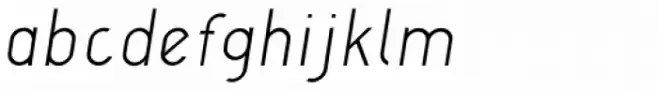 DF Camino Thin Italic