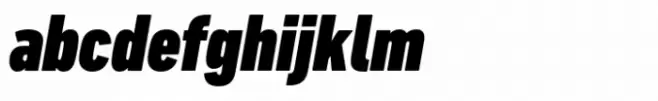 DIN Next Paneuropean Black Condensed Italic